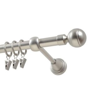 Curtain single rod installation