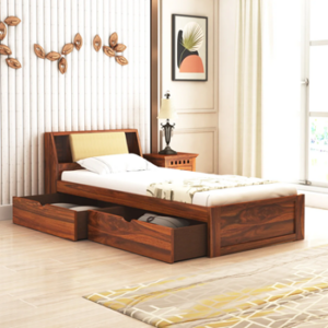 Single bed assembly (with storage)