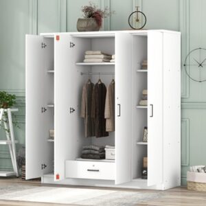Four door wardrobe assembly