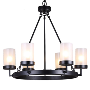 Hanging light installation (upto 6 bulbs)