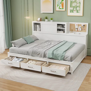 Day/diwan bed assembly (with 3+ drawers)
