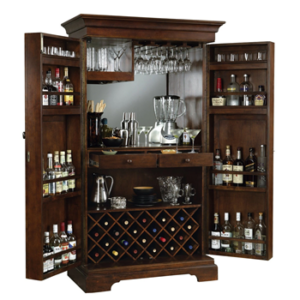 Bar cabinet assembly