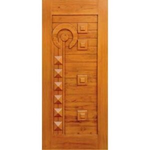 Wooden door installation