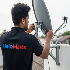 DTH antenna installation